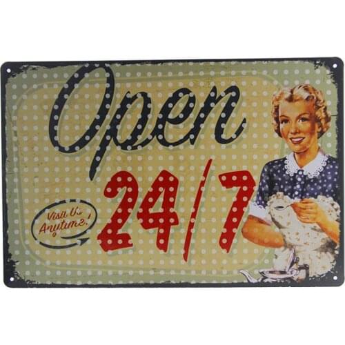 Sorry We Are Closed Letters Doorplate Vintage Tin Signs Retro Metal Plaque Tin Plate For Bar Cafe Shop Home Decor 20x30cm