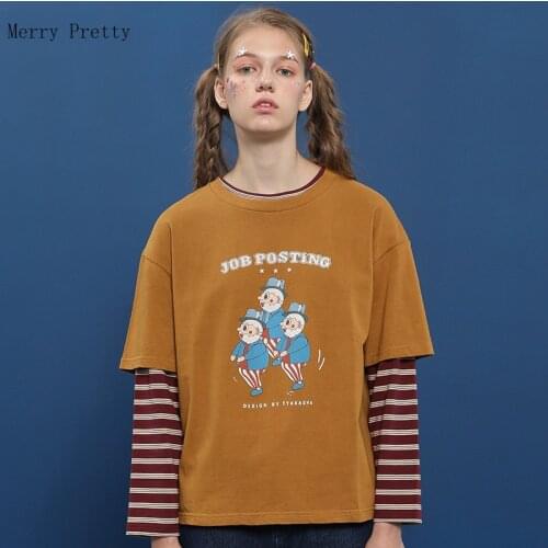 Yellow Short Sleeve O-neck Cotton T Shirts Harajuku Cartoon Print Casual T-Shirt 2021 Summer Sweet Style Female Basic Kawaii Top