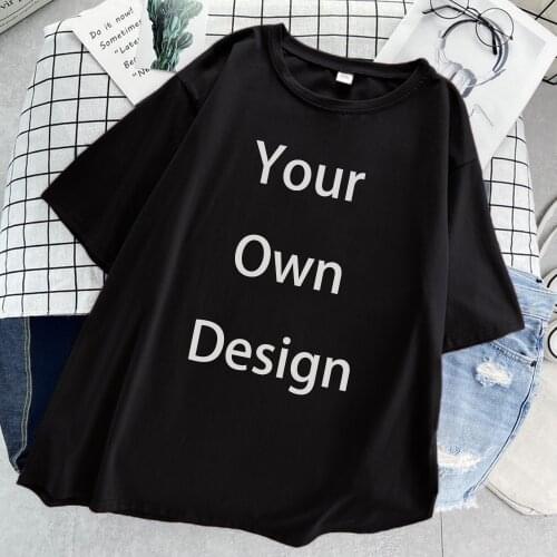 Your Own Design Picture Or Logo T Shirt Women Harajuku Soft T-Shirt Summer 2021 New T Shirts 11 Colors Tees Trendy Ins For Girls