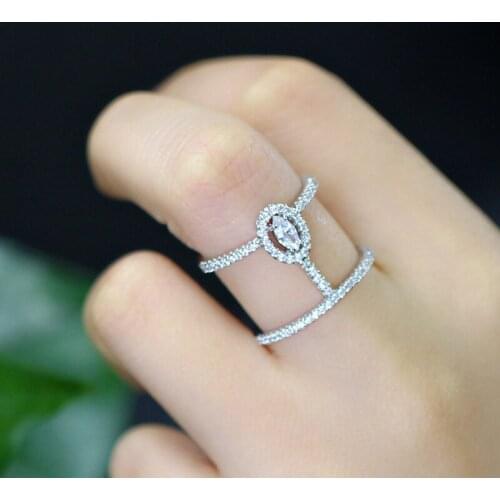 Bilincolor Fashion Midi Finger Knuckle wedding open Rings for female hot sell