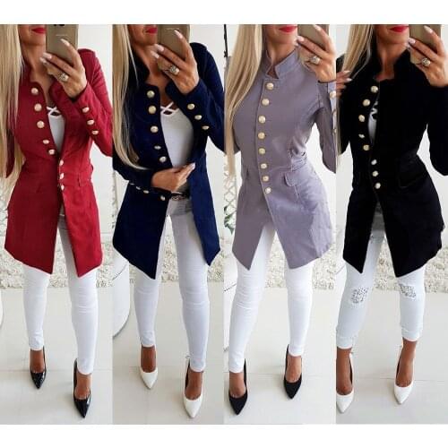 2021 Bohemian European and American jacket womens long-sleeved breasted slim small suit jacket new blazers for women