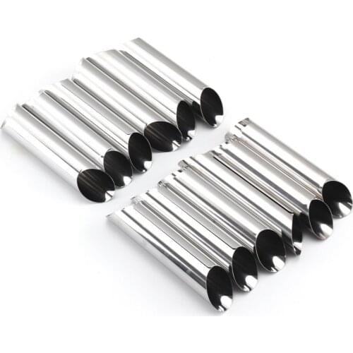 12pcs Tube Croissant Bread Mould Metal Spiral Tube Cream Horn Mold Tool For DIY Croissant Pastry Baking Tool Supplies