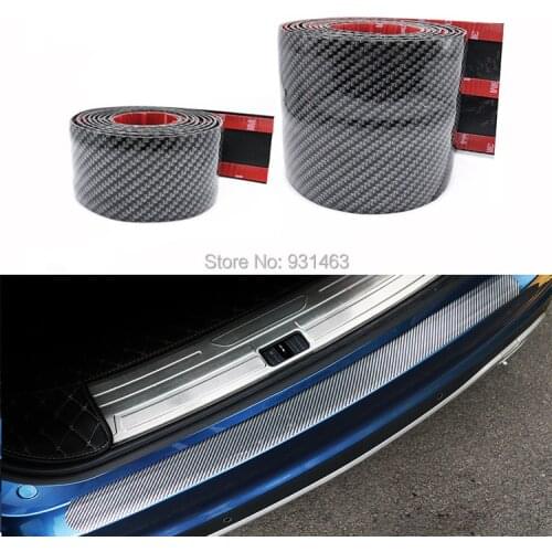 2.5 meter 5D Carbon Fiber Vinyl Trim Door Bumper Film Protector Car Stickers car Trunk Grill Protector Decal For General-purpose