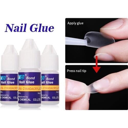 3/10Pcs Nail Glue Set for Acrylic False Nail Tips Clear Fast Dry Nail Glue Stick 3D Decoration Manicure Nail Art Tool Kits