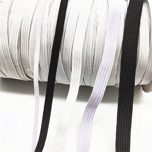 3/6/8/10/12mm 10 meters Sewing Elastic Ribbon Spandex Elastic Band Trim Sewing Fabric DIY Garment Accessories 5z