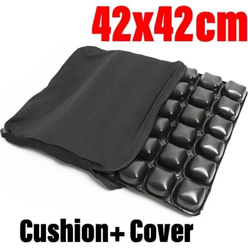 38x38cm 42x42cm Single-layer Anti-Decubitus Motorcycle Airbag Inflatable Seat Cushion Universal For Car Cruiser Touring Saddles