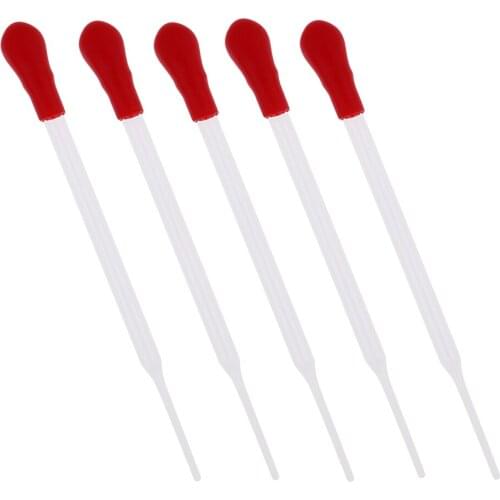 5x Clear Graduated Transfer Pasteur Pipettes Pipet Droppers Supply