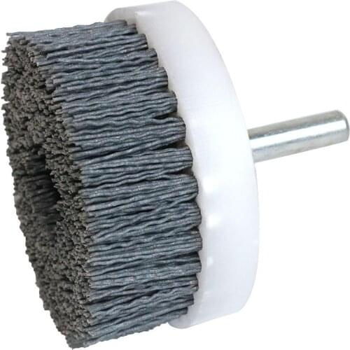 2/3/4 inch Deburring Abrasive Wire Brush Head Polishing Nylon Wheel For Furniture Wood Sculpture Rotary Drill Grinding Tool