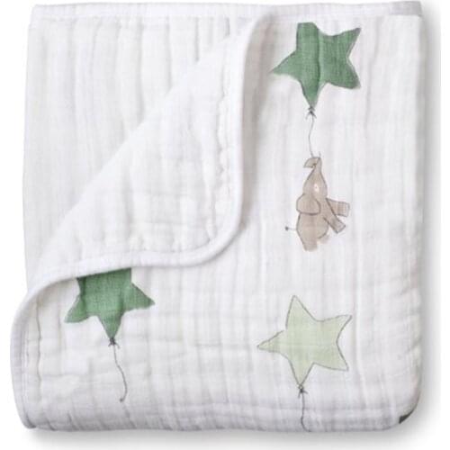 Ant anais Multifunctional Gauze Newborns Receiving Blankets Bedding Infant Cotton 2Layers Swaddle Towel Muslin Baby Blanket