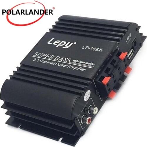 12V Auto Car Audio Power Amplifier Subwoofer Bass Output Stereo Sound With AUX Function Loud Speaker