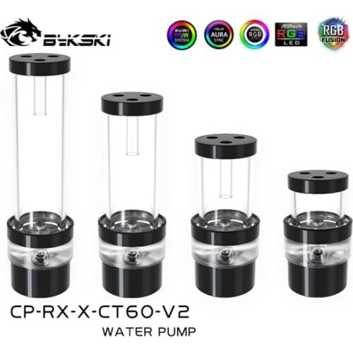 Bykski 10W DDC Combo Pump + Reservoir Maximum 4000RPM / Flow Lift 3 Meter / 400L/H Water Cylinder Tank Length 100/150/200mm