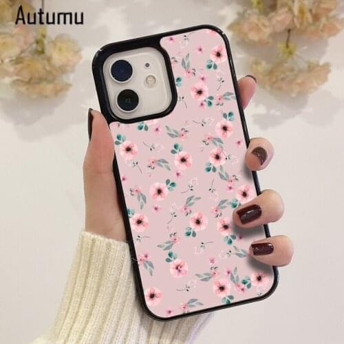 Phone Case for iPhone 12 mini X XS XR 11 Pro Max SE 2020 5 6S 7 8 Plus Samsung Galaxy S8 S9 S10 S20 S21 Floral vintage Cover