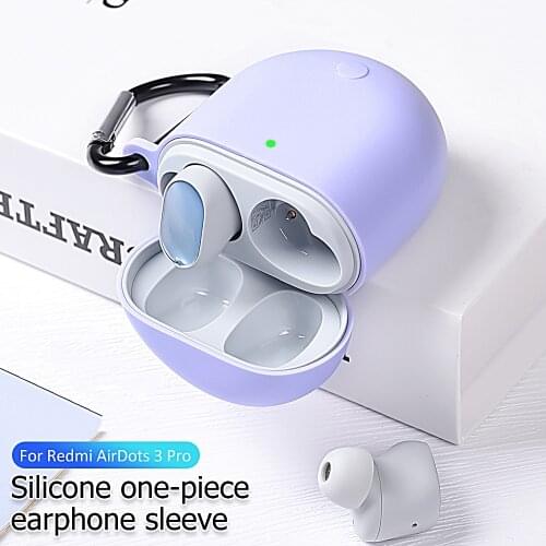 Redmy AirDots 3 Pro Case Anti-fall Silicone Protect Cover For Redmi Buds 3 Pro Cases Accessories Wireless Earphone With Keychain