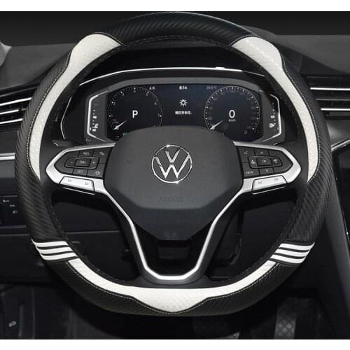 D Shape O shape Car Steering Wheel Cover Non-slip PU Leather for POLO GOLF 7 Scirocco Suzuki Swift Nissan Rogue High Quality