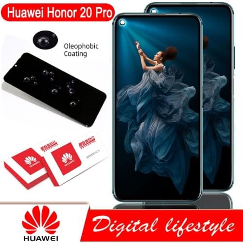 Original 6.26'' Display Replacement With Frame For Huawei Honor 20 Pro LCD Touch Screen Digitizer Assembly YAL-AL10 YAL-L41 LCD