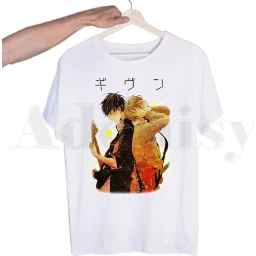 Given Anime Yaoi Bl Manga Music Mafuyu Harajuku Tshirts Men Fashion Summer T-shirts Tshirt Top Tees Streetwear Harajuku Funny