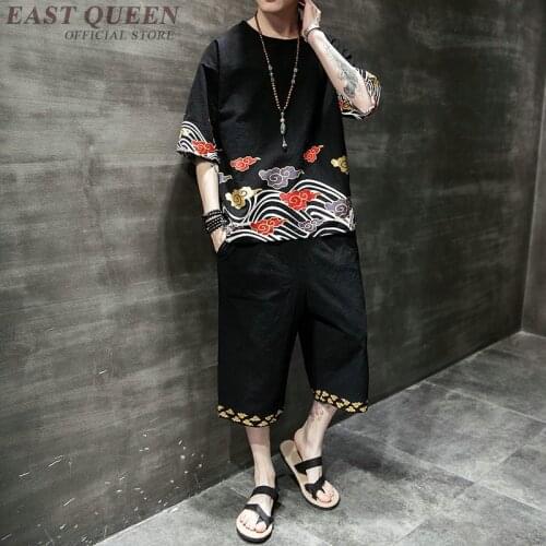 Japanese Harajuku T Shirts 2019 Summer Streetwear Asian Clothes Auspicious Clouds Printed Hip Hop Tees Shirts Mens Tops FF2161