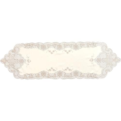 Gonk Satin Lace Angles Dining table Console Above Runner