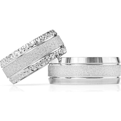 SILVERFONI 925 Sterling Real Silver Wedding Rings Set For Men And Women Luxury Jewelry Fashion Engagement Anniversary New Season