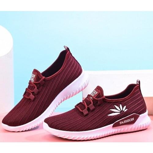 2020 new Woman Sneakers Fashion Breathable Mesh Platform Casual Shoes Women Shoes Lace Up Solid Ladies Shoes hot women shoes