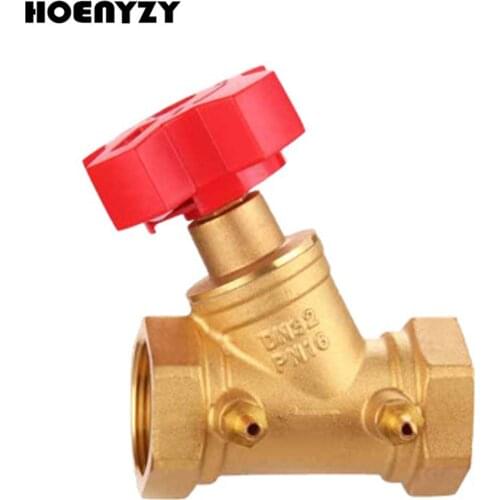 1/2" 3/4" 1" 2" Brass Coupling Digital Locked Balancing Valve DN15/DN20/DN25/DN32/DN40/DN50 Flow Control Balance Valve