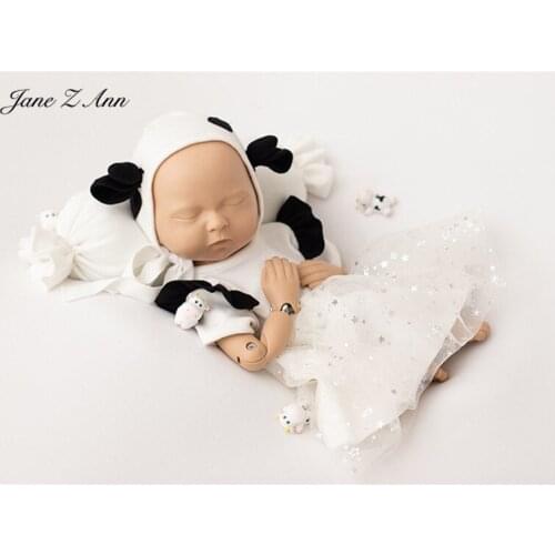 Little cow veil suit clothes props newborn infant baby shooting Year of the Ox theme photography