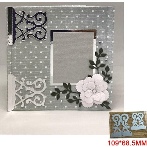 Flower Corner Metal Cutting Dies For DIY Scrapbook Cutting Die Paper Cards Making Embossed Decorative Craft Die Cut New