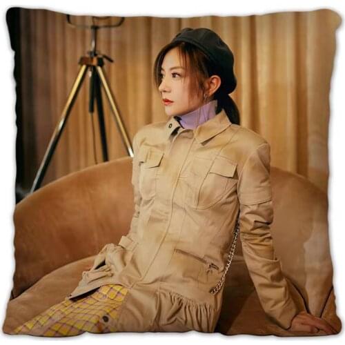 Huanzhugege Little Swallow Zhao Wei Same Style Pillowcase Star Series Cushion Cover Home Throw Covers Star Souvenir Decor Pill