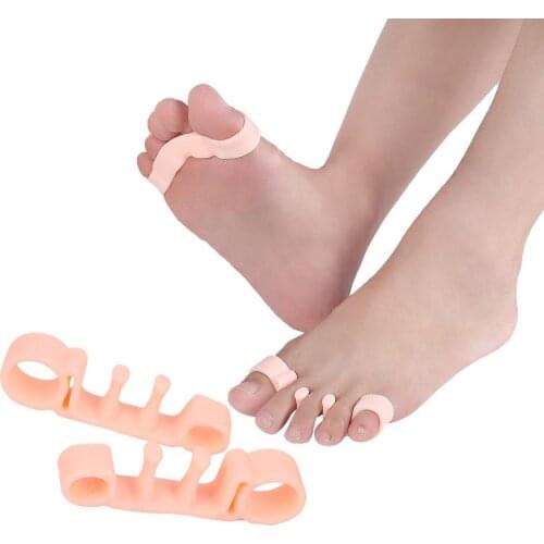 New 1 Pair Toe Separator Hallux Valgus Corrector Straightener Bunion Adjuster Feet Care