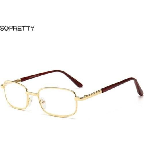 Anti-Blue-Ray Reading Glasses ,Men&Womens Presbyopia EyeGlasses ,Gold Frame Eyewear For Computer Oculos De Grau Spectacles R603