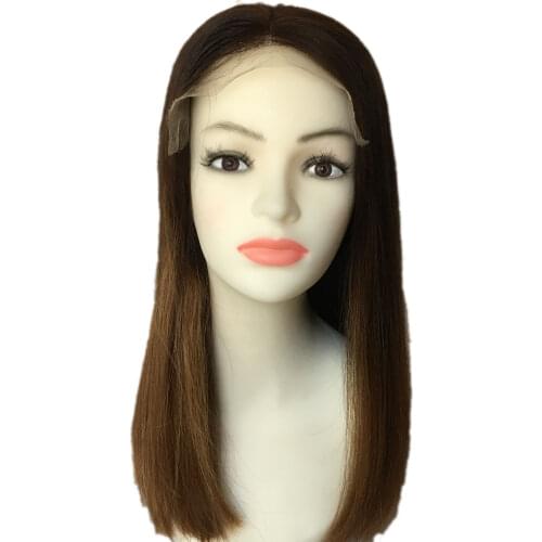 Lace top wig natural and flat on top European hair layer wigs jewish wig kosher wig Best Sheitels in stock