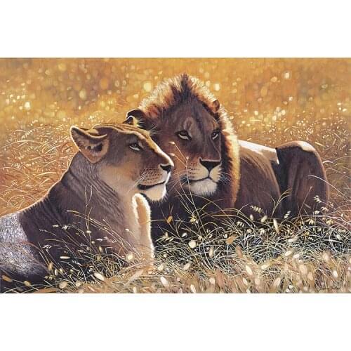 Puzzle 1000 Pieces Lion under the Sun Adult Relaxation Fancy Toy for Children Home Decoration Gift