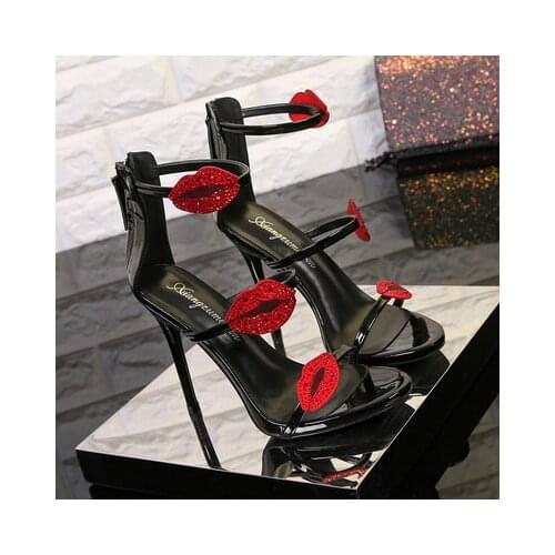 Female Sandals Fashion Party Shoes Sandals Peep Toe High Heels 8/11CM Slides Walking Show Stripper Heels Shoes Women Sandals