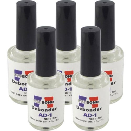 5PCS 10ml False Eyelash Glue Remover Liquid Debonder Eyelash Extension Glue Remover Makeup Tools For Eyelashes Glue