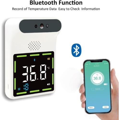 Bluetooth Smart Thermometer ℃/℉ Switchable Standby More Than 60 Days with APP Alarm Accurate Reading LCD Display for school airp