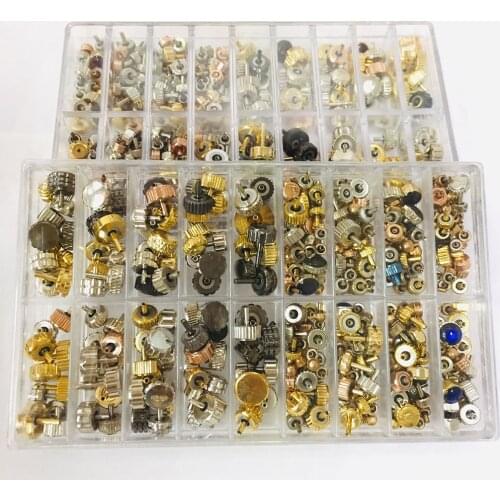 Watch Crown, Watch Crown Spring Bar Set Watch Repairing Tool Accessory for Watchmaker Repair Parts Kits