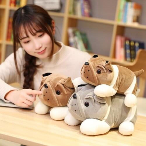 1pc 25-52cm Cute Shar Pei Dog Plush Toy Stuffed Soft Animal Dog Pillow Christmas Gift for Kids Girls Kawaii Valentine Present