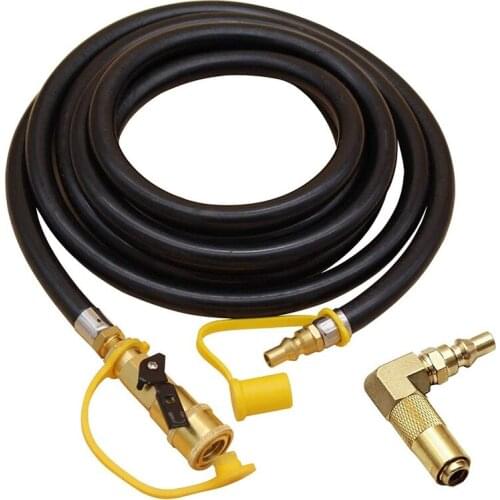12FT Male/Female Quick-Connect RV Propane Hose With Elbow Adapter For Blackstone 17Inch/22Inch Griddles