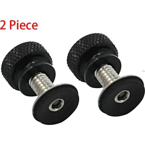 2) Motorcycle CNC Aluminium 1/4" 20 Thread Seat Bolt saddle Screw NUT For 96-07 Harley Street Glide Road Glide Ultra Glide