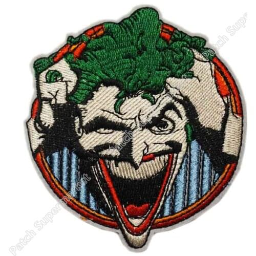3.5" Joker Laughing Movie TV Series Costume Embroidered Emblem applique iron on patch stickers