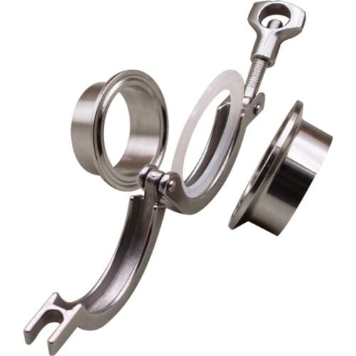 3" OD91mm Tri-Clamp Set , Tri-Clover, Single Pin Clamp. Stainless Steel 304