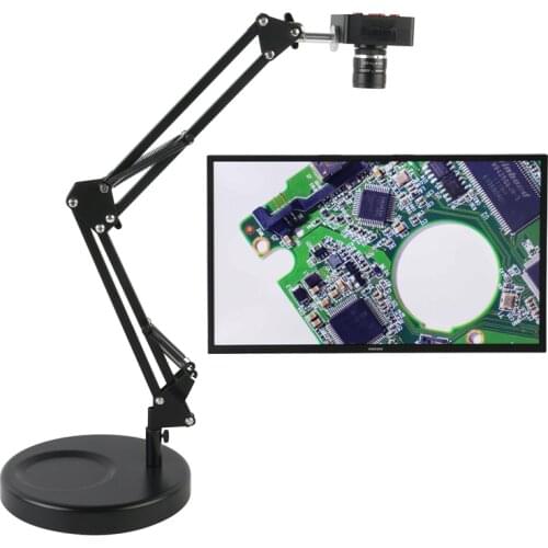 38MP 2K 1080P HDMI USB TF Video Recorder Industrial Lab Soldering Video Microscope Camera Big Visual Field High Working Distance