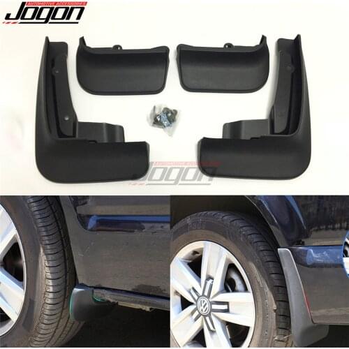 4pcs Black Front + Rear Fender Mud Guard Mudguards Cover For Volkswagen VW T6 transporter 2017-2018 MULIVAN 2016+ CARAVELLE 2018