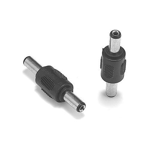 5pcs DC Power Plug Panel 5.5*2.1mm Female To Female 5.5*2.1mm Male To Male DC Jack Connector Adapter For Power Supply Laptop