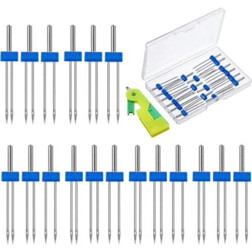 9/3PCS Sewing Machine Needles Double Double Needles 2.0/90 3.0/90 4.0/90 Sewing Needles Use Most Sewing Machine Of Household