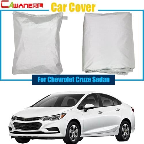 Cawanerl Outdoor Car Cover Anti UV Sun Shade Rain Snow Resistant Protector Cover For Chevrolet Cruze Sedan