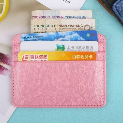 New Card Holder Slim Bank Credit Card ID Cards Coin Pouch Case Bag Wallet Organizer Women Men Thin Business Card Wallet