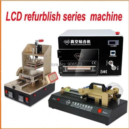 LCD Digitizer Separator Machine Vacuum OCA Lamination Machine UV Glue Remover Mid Bezel Lamination Machine
