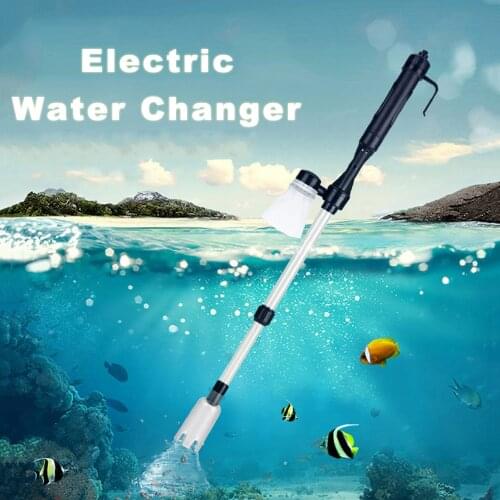 Electric Aquarium Fish Tank Water Changer Gravel Cleaner Automatic Siphon Water Filter Change Pump Cleaning Tools Accessories