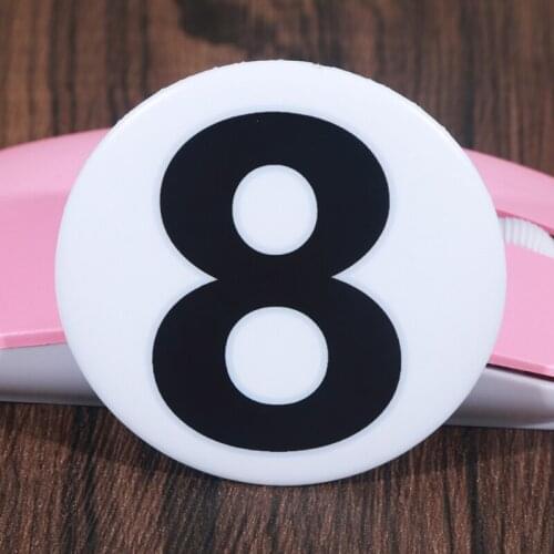 FFFPIN 5.8cm Big Lucky Number Brooch Add Subtract Calculate Badge Pin Express Love Figure Coin Icon Cloth Backpack Ornament Bag